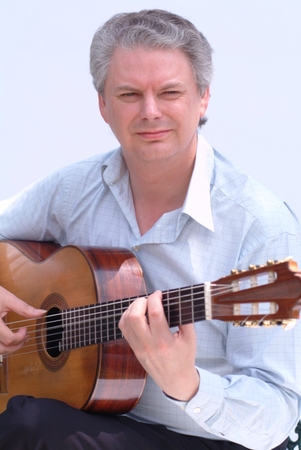 Classical guitarist Raymond Burley